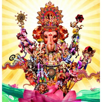 Ganesha with many Ganesha photos